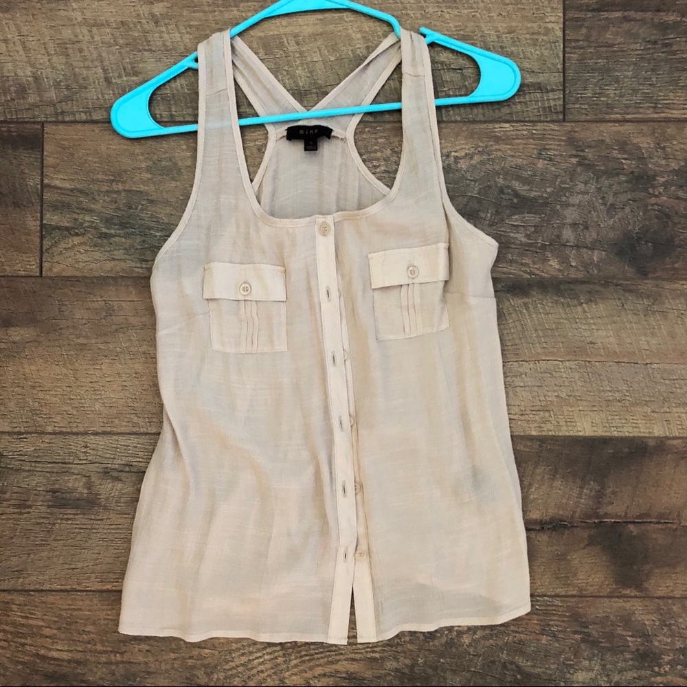 Sleeveless Button Down Top NWOT